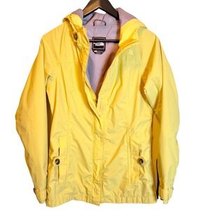 The North Face Carlie Hyvent Yellow Waterproof Hooded Jacket Women's Small S